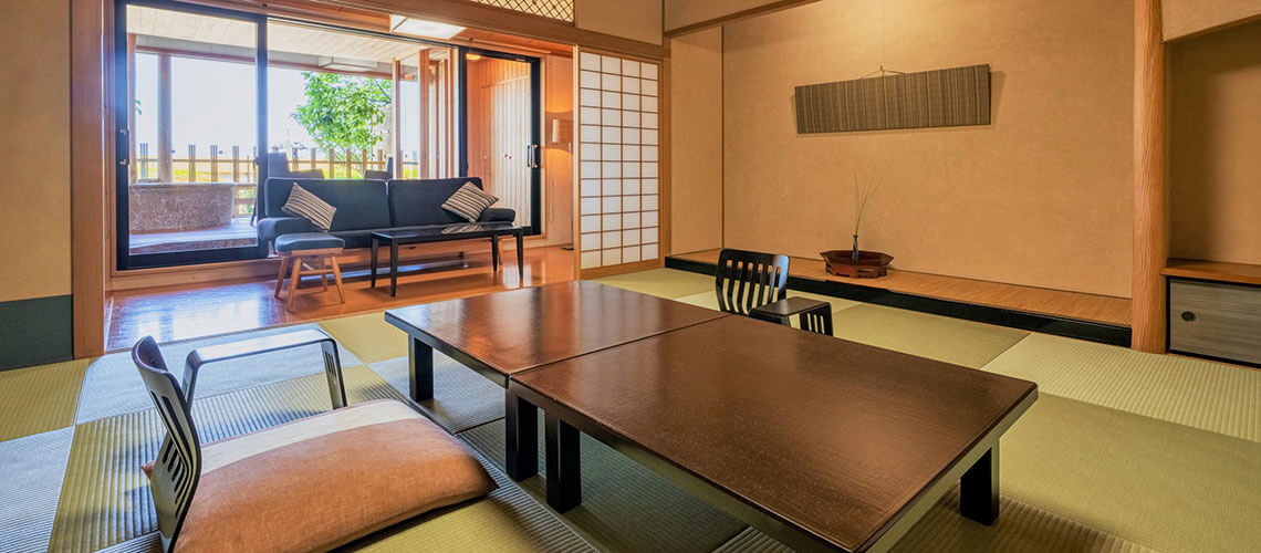 Tokiwasure Hanareza: Guest rooms with a private open-air bath with hot spring water